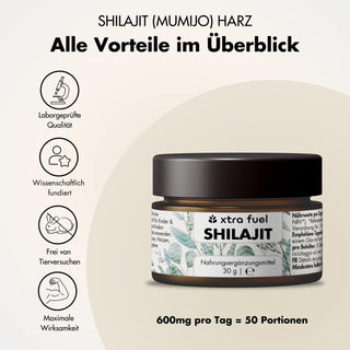 Shilajit Resin - Original Himalaya Mumijo - Laboratory tested & 100% without heavy metals