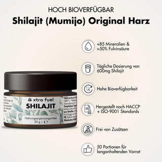 Shilajit Resin - Original Himalaya Mumijo - Laboratory tested & 100% without heavy metals