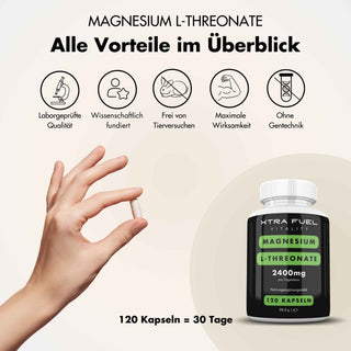 Magnesium L-Threonate Kapseln magnesiumlthreonate XTRA FUEL   