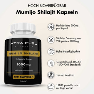 Shilajit (Mumijo) Kapseln mumijo XTRA FUEL   