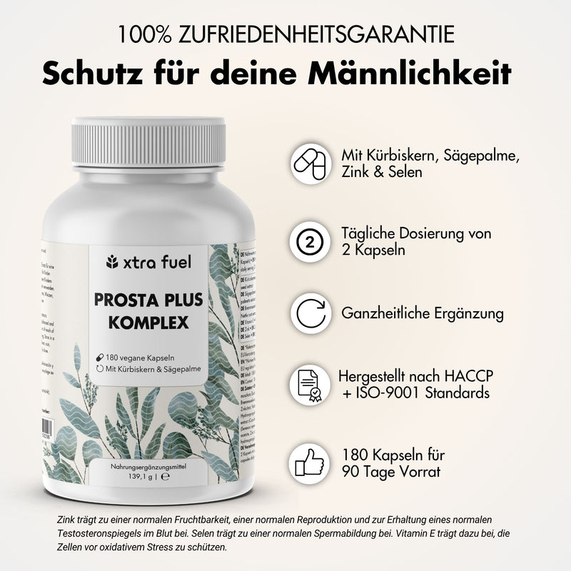 Prostate Capsules - Prosta Plus Complex - Effective formula with pumpkin seed & saw palmetto