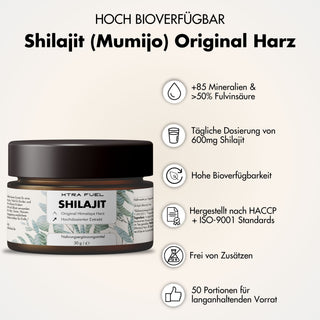Shilajit Resin - Original Himalaya Mumijo - Laboratory tested & 100% without heavy metals