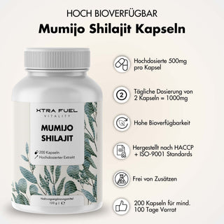 Shilajit capsules - 200x Mumijo capsules - price-quality winner