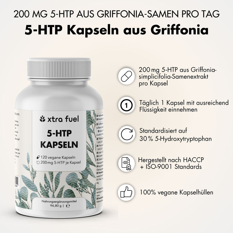5-HTP 200 - 5-Hydroxytryptophan - 30% extract from Griffonia Simplicifolia