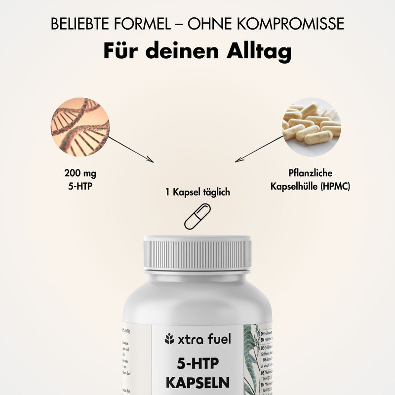 5-HTP 200 - 5-Hydroxytryptophan - 30% extract from Griffonia Simplicifolia