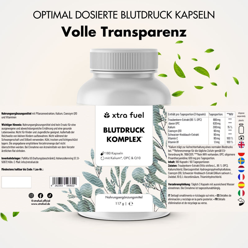 Blood Pressure Complex* - OPC with Potassium, Q10, Black Garlic & Vitamins