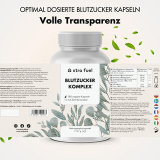Blood sugar complex* - nutrient mix with Ceylon cinnamon, inositol & olive leaf