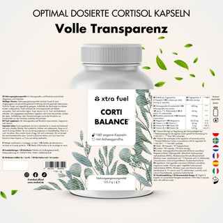 Cortisol capsules* - Corti Balance* - nutrient mix with ashwagandha, rhodiola & vitamin B6