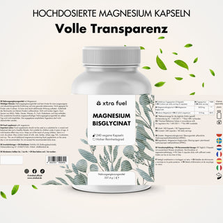 Magnesium bisglycinate - chelate formula with 315 mg elemental magnesium