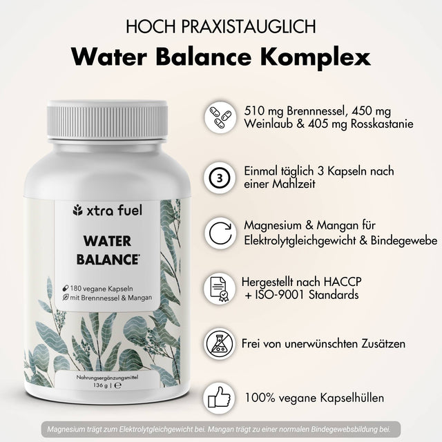 Water Balance - 5-in-1 nutrient complex for electrolyte balance & light legs*