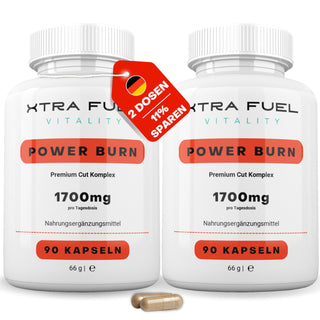 Power Burn Stoffwechsel* Kapseln powerburn XTRA FUEL 2x Dosen (180x Kapseln Power Burn)  